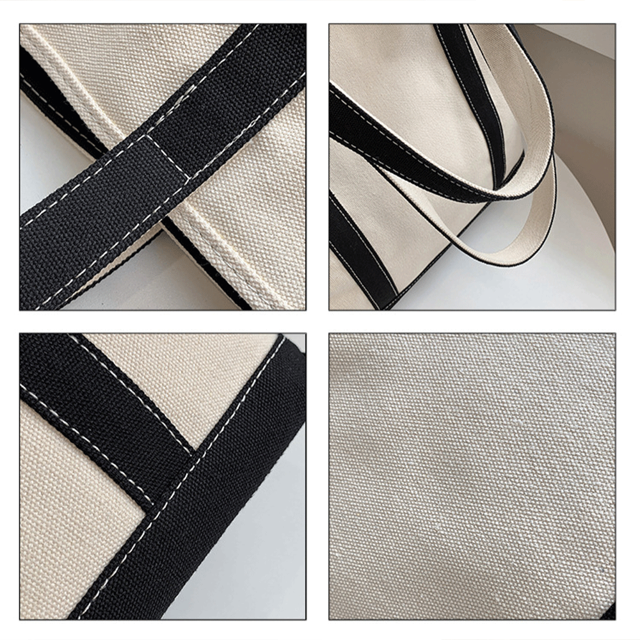 Picture of Personalized Canvas Tote Bag, Personalised tote bag, name tote bag, bridesmaid gift bag, embroidered with initials custom tote, Personalized Gift