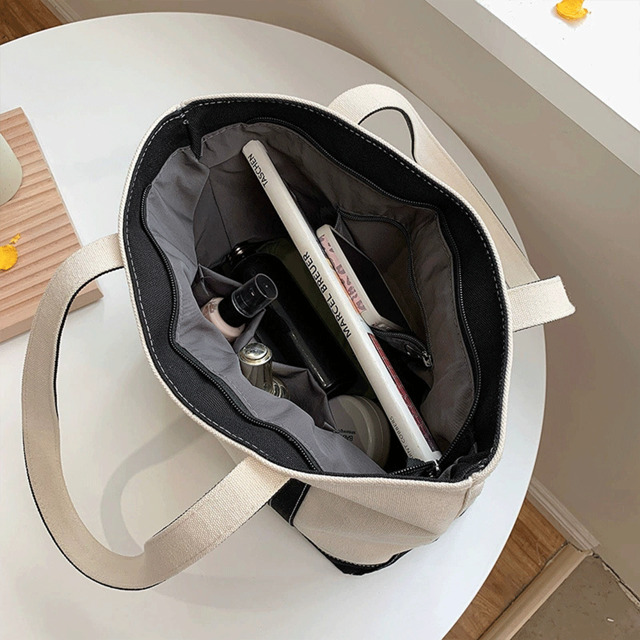 Picture of Personalized Canvas Tote Bag, Personalised tote bag, name tote bag, bridesmaid gift bag, embroidered with initials custom tote, Personalized Gift