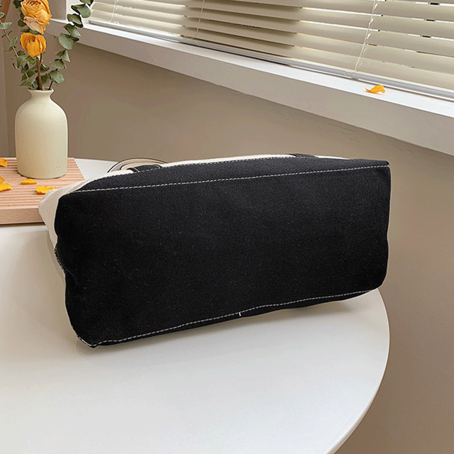 Picture of Personalized Canvas Tote Bag, Personalised tote bag, name tote bag, bridesmaid gift bag, embroidered with initials custom tote, Personalized Gift