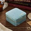 Picture of Custom Square Velvet Travel Jewelry Box - Personalized Small Travel case - Nice Bridesmaids Gift