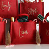 Picture of Personalized Embroidered Christmas Gift Bag - Personalised Jute Tote bag