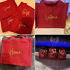 Picture of Personalized Embroidered Christmas Gift Bag - Personalised Jute Tote bag