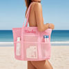 Picture of Personalized Embroidered Beach Bags - Custom Mesh Tote Bags - Custom Sand Proof Shoulder Bags