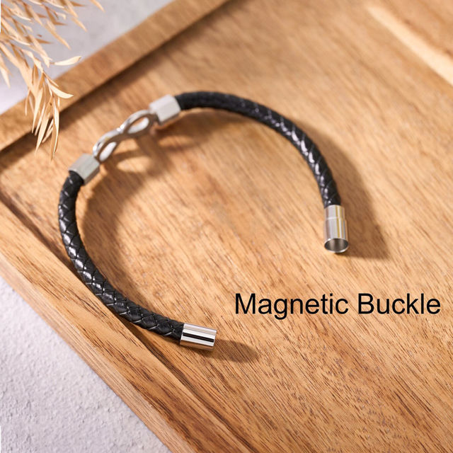 Picture of Personalized Name Infinity Bracelets - Nice Valentine's Day Gift for Him - Custom Stainless Steel Bracelet