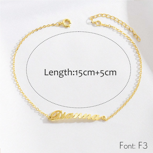 Picture of Custom Name Bracelet - Personalized Stainless Steel Name Bracelets - Nice Valentine's Day Gift