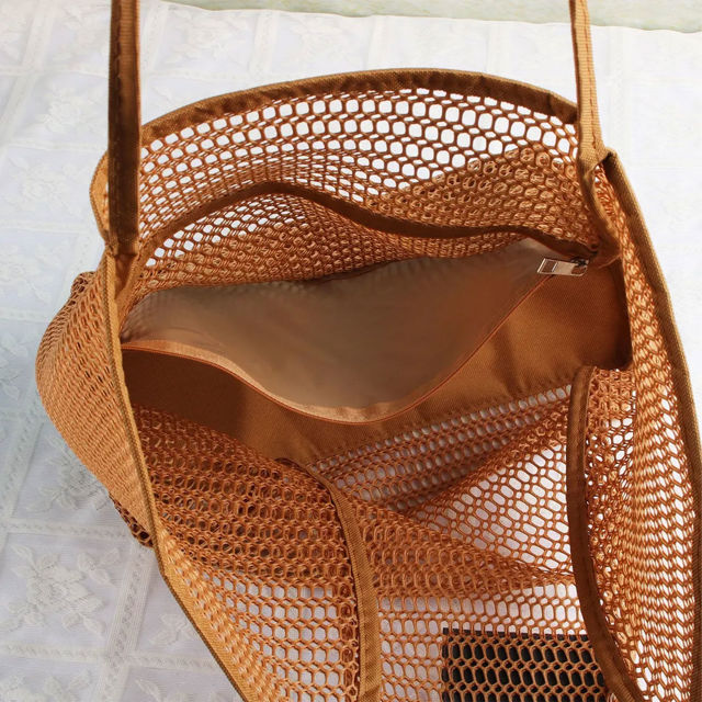 Picture of Personalized Beach Bags - Custom Mesh Beach Bags - Personalized Beach Tote Bags