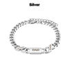 Picture of Custom Unisex Stainless Steel Bracelets - Engraved Bracelet for Father's Day Or Mother's Day