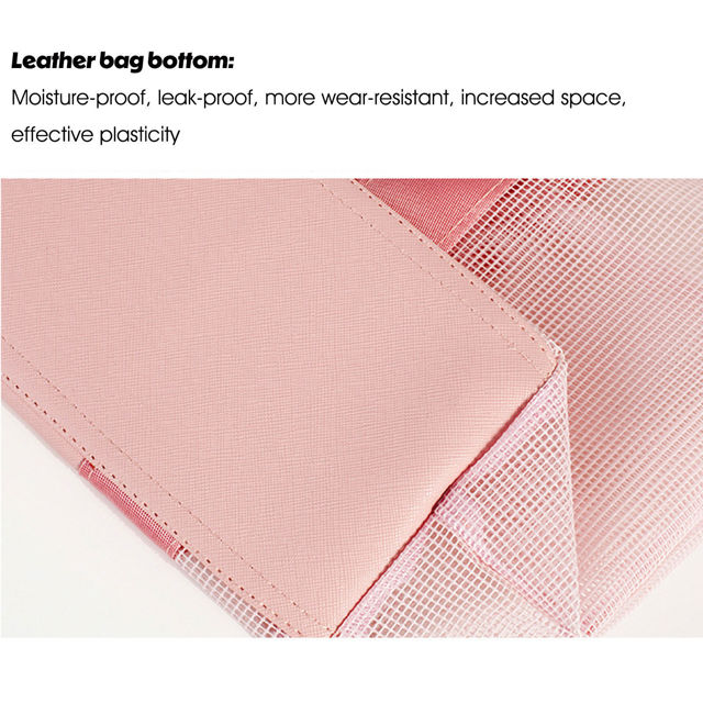 Picture of Personalized Grid Bags - Custom Tote Beach Bags - Custom Tote Portable Storage Bags