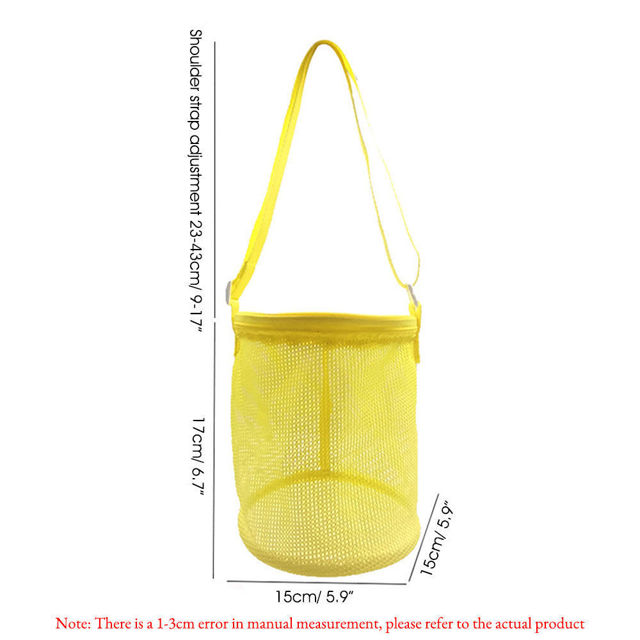 Picture of Personalized Embroidered Kids Beach Bags - Custom Mesh Beach Bags - Custom Kids Bucket Shell Bags