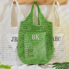Picture of Personalized Embroidered Straw Bag - Custom Name Beach Tote Bag - Personalized Beach Tote Bag