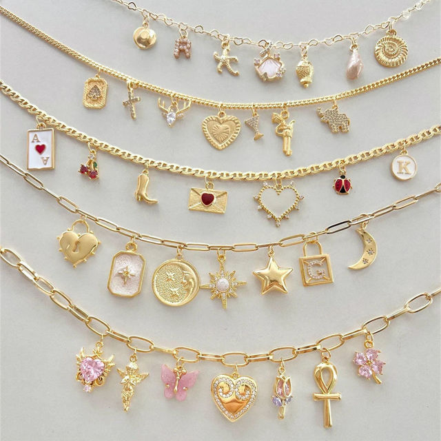 Picture of Custom DIY Charms Bracelet - Trendy Charm Bracelet Changeable Gold Charm Jewelry - Friendship Bracelet