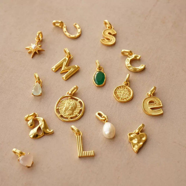 Picture of Custom DIY Charms Bracelet for Her - Trendy Charm Bracelet Changeable Gold Charm Jewelry