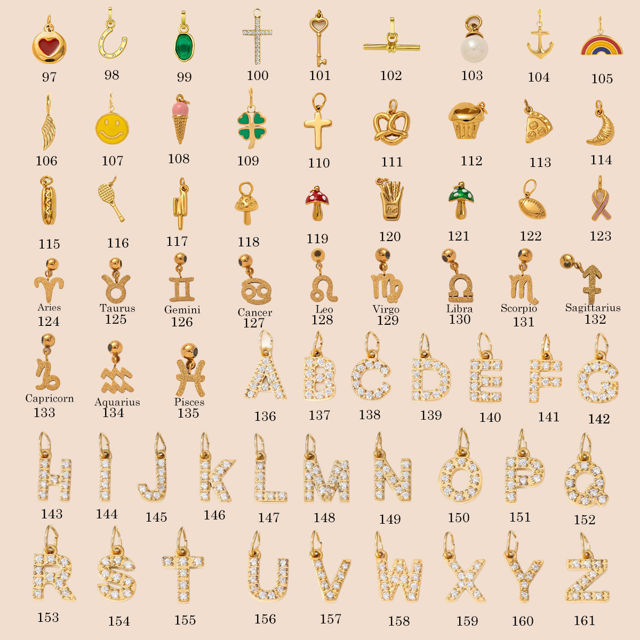 Picture of Custom DIY Charms Bracelet for Her - Trendy Charm Bracelet Changeable Gold Charm Jewelry