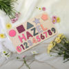 Picture of Personalized Wooden Name Puzzle Board - Digital and Graphic Models - Personalized Gift for Baby Girls