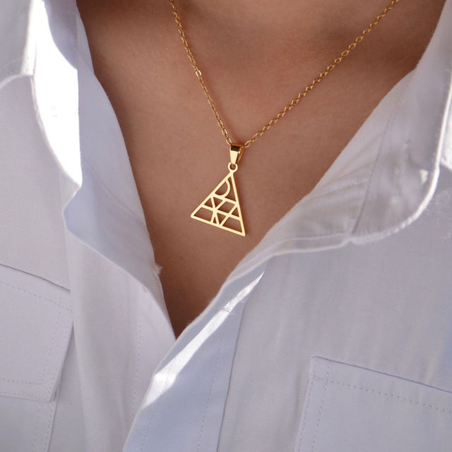 Picture of Custom Name Logo Necklace - Hand-Drawn Unique Design Jewelry - Personalized Name Necklace - Custom Necklace