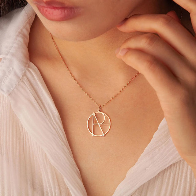 Picture of Custom Name Logo Necklace - Hand-Drawn Unique Design Jewelry - Personalized Name Necklace - Custom Necklace