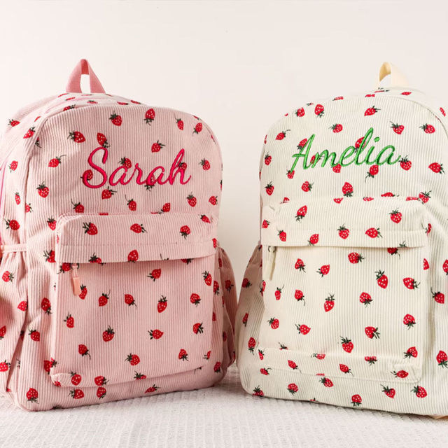 Picture of Personalized Embroidered Name Backpack - Custom Embroidered Kids Backpack - Custom Back to School Gift