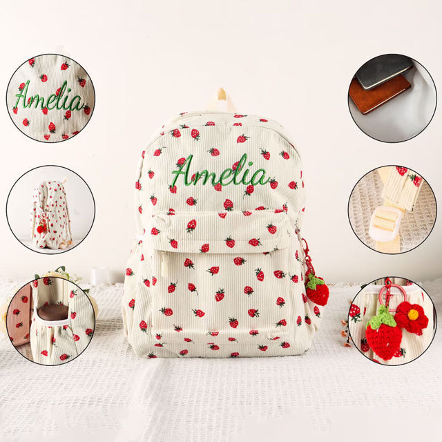 Picture of Personalized Embroidered Name Backpack - Custom Embroidered Kids Backpack - Custom Back to School Gift