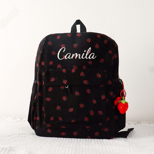 Picture of Personalized Embroidered Name Backpack - Custom Embroidered Kids Backpack - Custom Back to School Gift