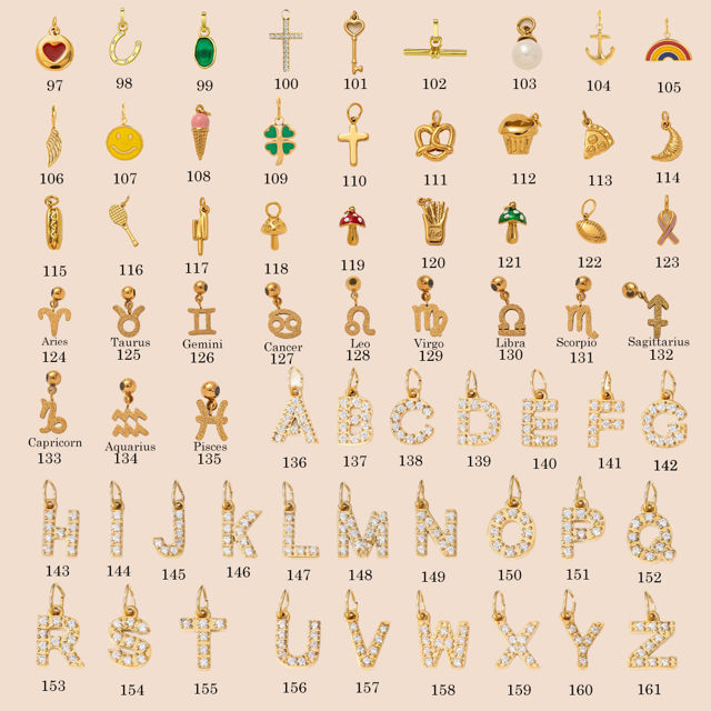 Picture of Personalized DIY Charms Necklace for Her - Trendy Charm Necklace Changeable Gold Charm Jewelry - Custom Jewelry