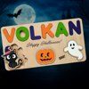 Picture of Personalized Wooden Puzzle Name Board - Halloween Themed - Witch Switch Style - Personalized Halloween Baby Toddler Gift