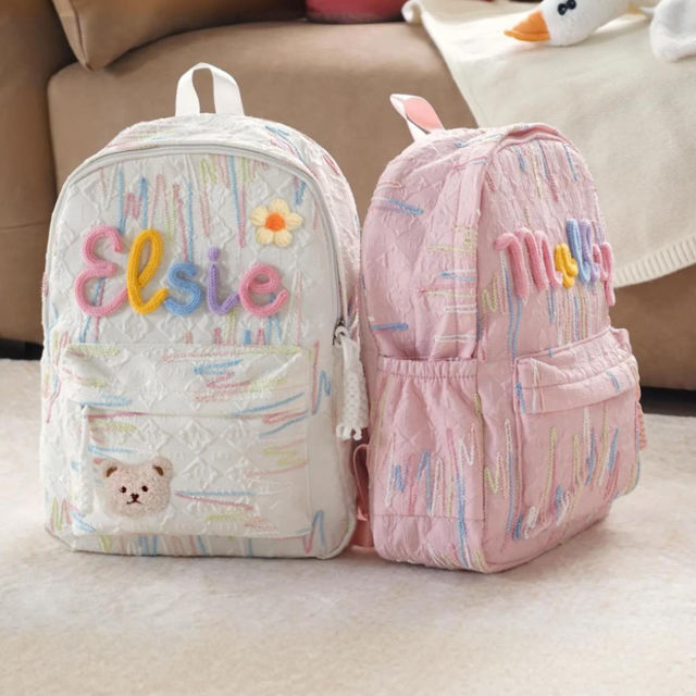 Picture of Personalized Embroidered Name Backpack for Kids - Personalized Backpack with Name - Back to School Gift