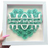 Picture of Personalized Mom Flower Shadow Box - Custom Mom's Rose Frame Box - Custom Flower Box with Names - Personalized Birthday and Mother's Day Gift for Mom
