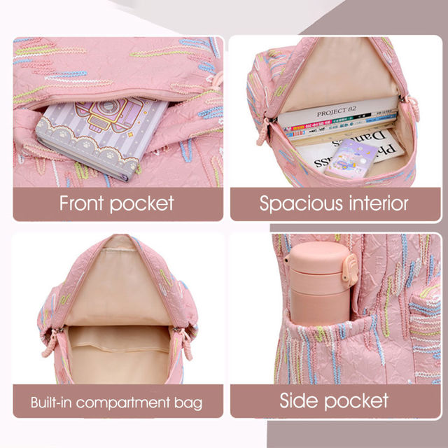 Picture of Personalized Embroidered Name Backpack - Personalized Cartoon Graffiti Backpack - Personalized Kid Backpack