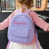 Picture of Personalized Embroidered Name Backpack - Personalized Corduroy Backpack - Custom Name Kids School Bag
