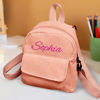 Picture of Personalized Embroidered Name Backpack - Personalized Corduroy Backpack - Custom Name Kids School Bag