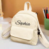 Picture of Personalized Embroidered Name Backpack - Personalized Corduroy Backpack - Custom Name Kids School Bag