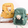 Picture of Personalized Embroidered Bear Toddler Backpack with Name - School Bag - Back to School Gift for Kids