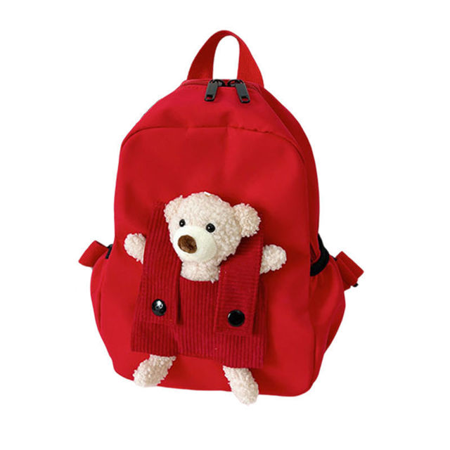 Picture of Personalized Embroidered Bear Toddler Backpack with Name - School Bag - Back to School Gift for Kids