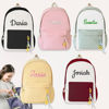Picture of Personalized Embroidered School Bag with Name - School Backpack for Kids - Back to School Gift