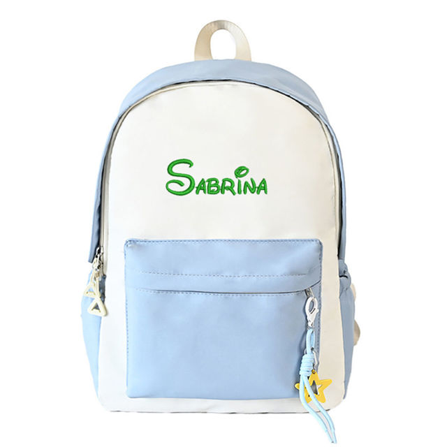 Picture of Personalized Embroidered School Bag with Name - School Backpack for Kids - Back to School Gift