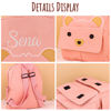Picture of Personalized Embroidered Bear Toddler Backpack with Name - School Bag - personalized Back to School Gift for Kids