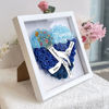 Picture of Custom Big Hand Holding Small Hands Flower Shadow Box - Big Hand with Name Style - Personalized Mother's Day Gift