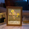 Picture of Custom Birth Flower Frame with Kids Names - Single or 3 Colors Optional - Personalized Mother's Day Gifts for Mom and Grandma