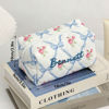 Picture of Personalized Embroidered Name Makeup Bag with Flower pattern - Personalized Travel lettered Makeup Bag