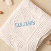 Picture of Personalized Baby Name Blanket - Embroidered Letter Blanket - Custom Embroidered Baby Blanket