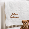 Picture of Personalized Baby Name Blanket - Embroidered Letter Blanket - Custom Embroidered Baby Blanket