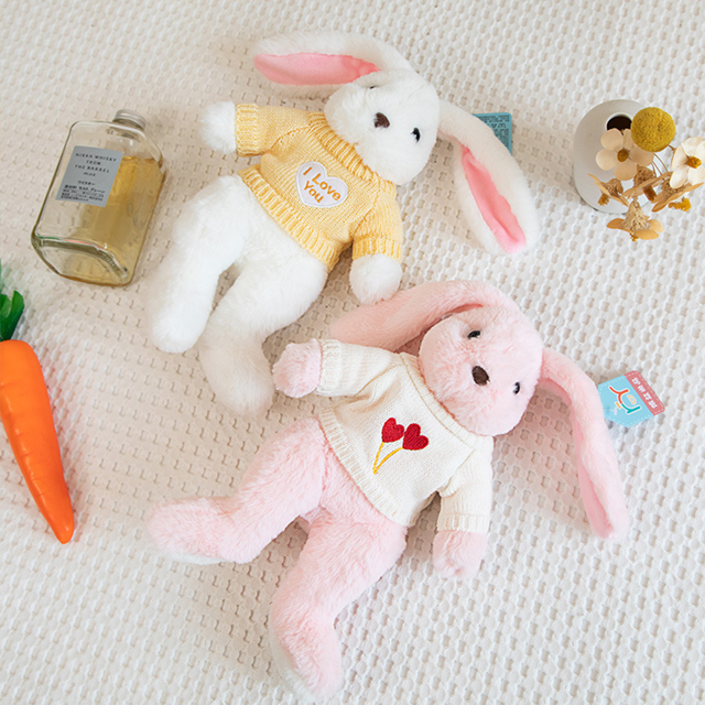 Picture of Personalized Rabbit Toy - Custom Embroidered Name Plush Rabbit - Personalized Comfort Rabbit for Kids Gift