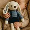 Picture of Personalized Name Plush Toys - Custom Embroidered Stuffed Bunny Rabbit - Personalized Comfort Rabbit for Kids