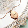 Picture of Personalized Photo Oval Locket Necklace - Custom Photo Locket Necklace with Engraving - Custom Jewelry