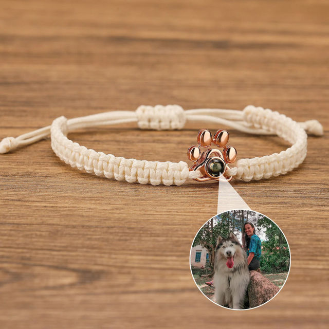 Picture of Personalized Pet Photo Projection Bracelet - Personalized Picture Projection Bracelet - Handmade Pet Memorial Jewelry - Gift for Cat / Dog Lover