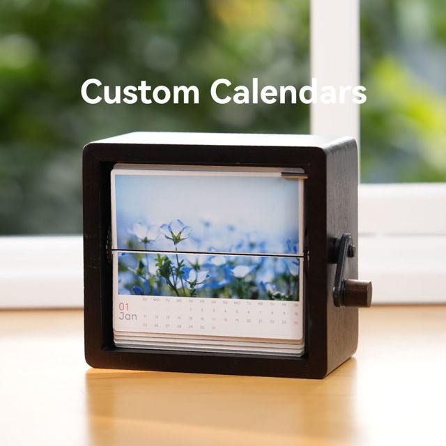 Picture of Custom Wooden Photo Flipbook - Personalized Flip Album - Home Decor - Valentine's Day Gifts