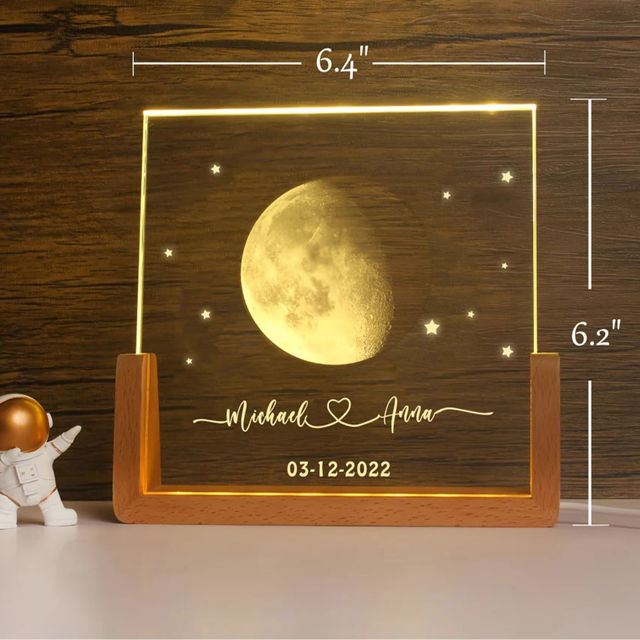 Picture of Personalized Moon Phase Crystal Lamp