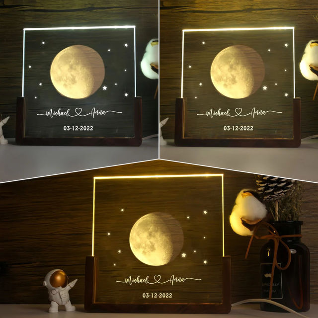 Picture of Personalized Moon Phase Crystal Lamp