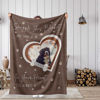 Picture of Personalized Pet Memorial Blankets - Personalized Photo Cat/Dog Blanket Fleece Blanket - Heartwariming Gift
