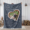 Picture of Personalized Pet Memorial Blankets - Personalized Photo Cat/Dog Blanket Fleece Blanket - Heartwariming Gift